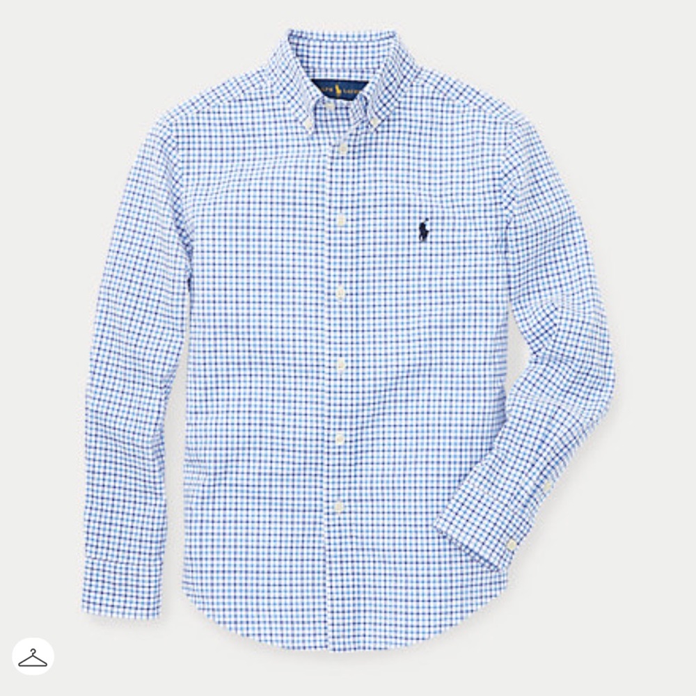 Ralph Lauren Oxford Blue Polo Plaid Shirt